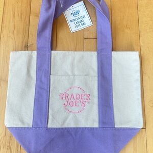 Trader Joe’s mini canvas tote bag